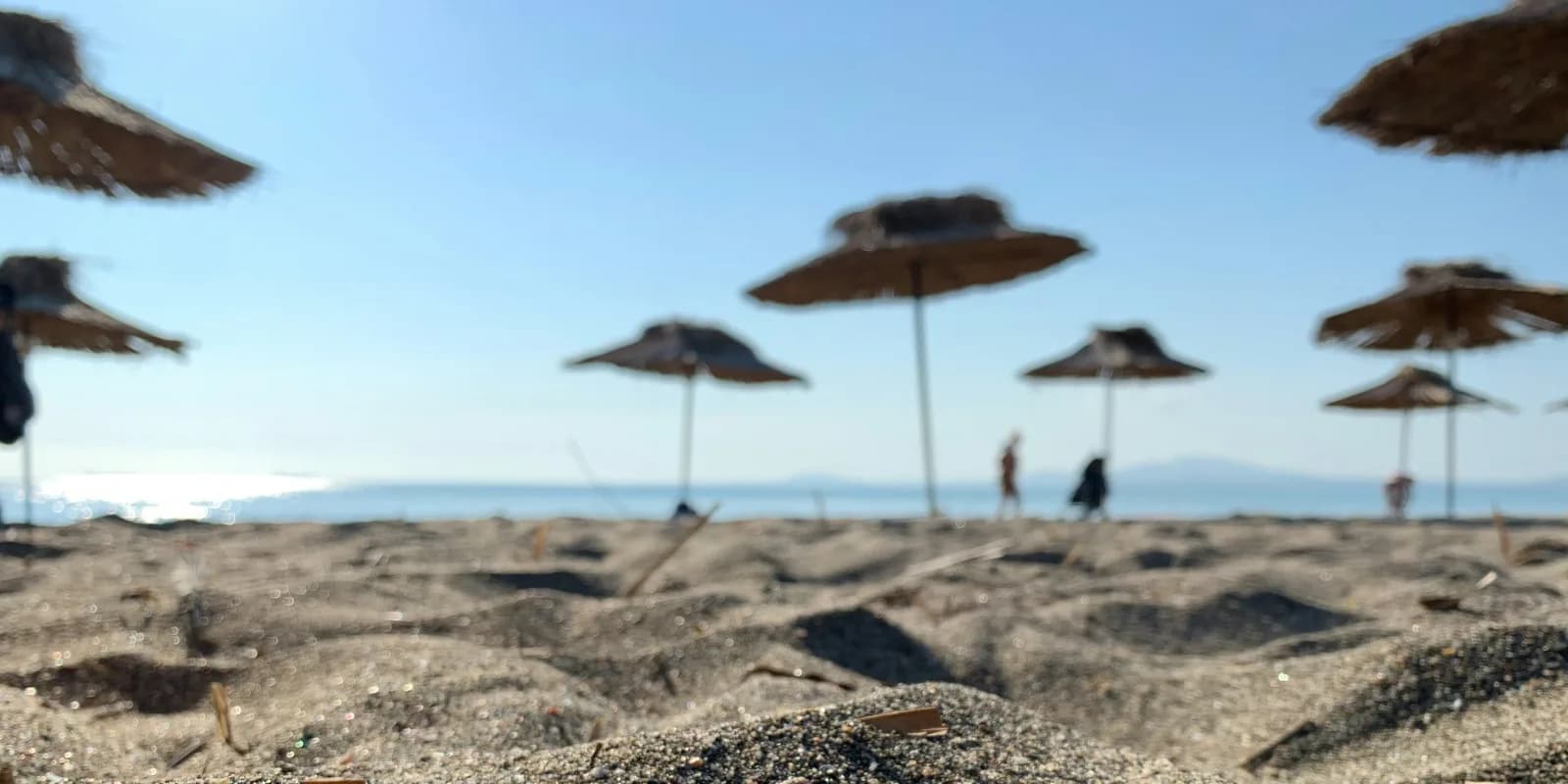 A sandy beach in Burgas