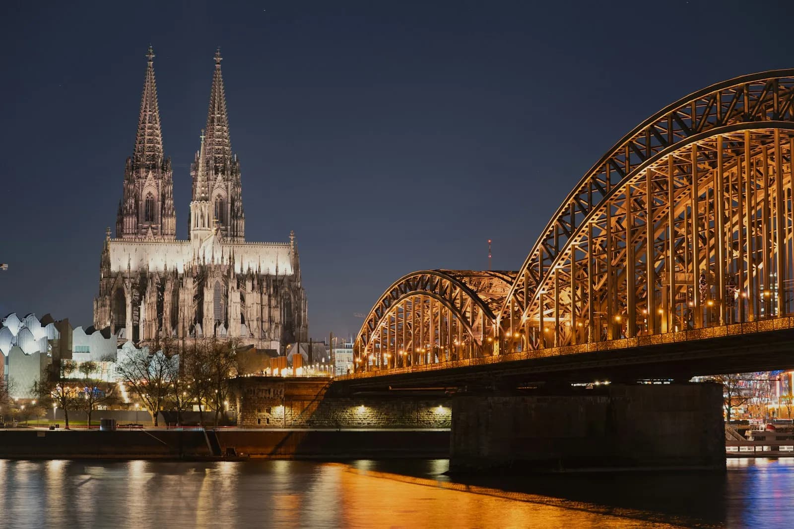 Cologne Cathedral towers above the Rhine-side city