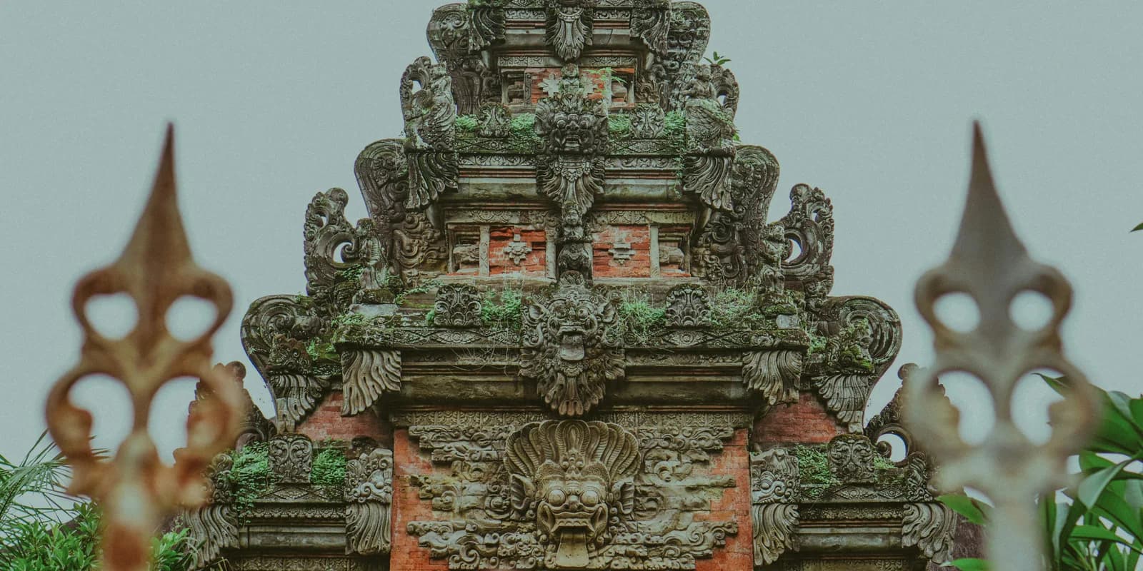 A traditional Balinese gate in Denpasar