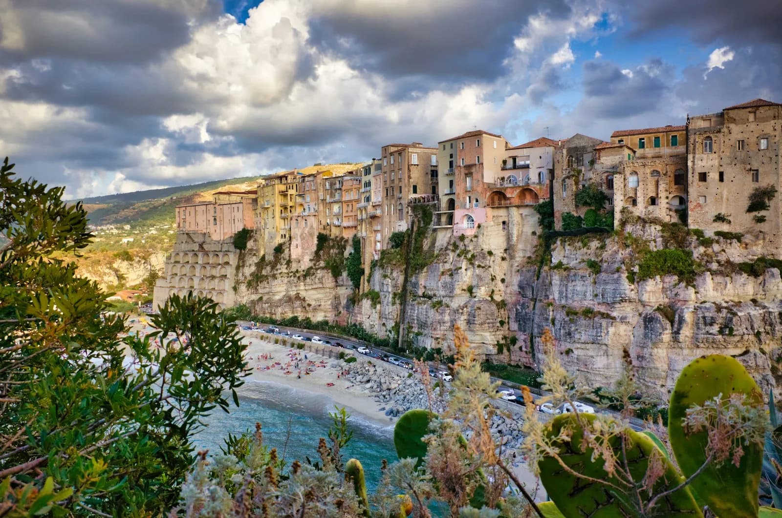 A clifftop castle above the Calabrian coast near Lamezia Terme