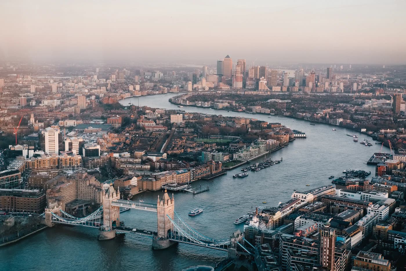 The Houses of Parliament and Big Ben beside the Thames in London