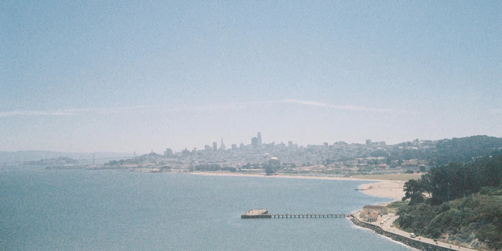 San Francisco skyline across the bay