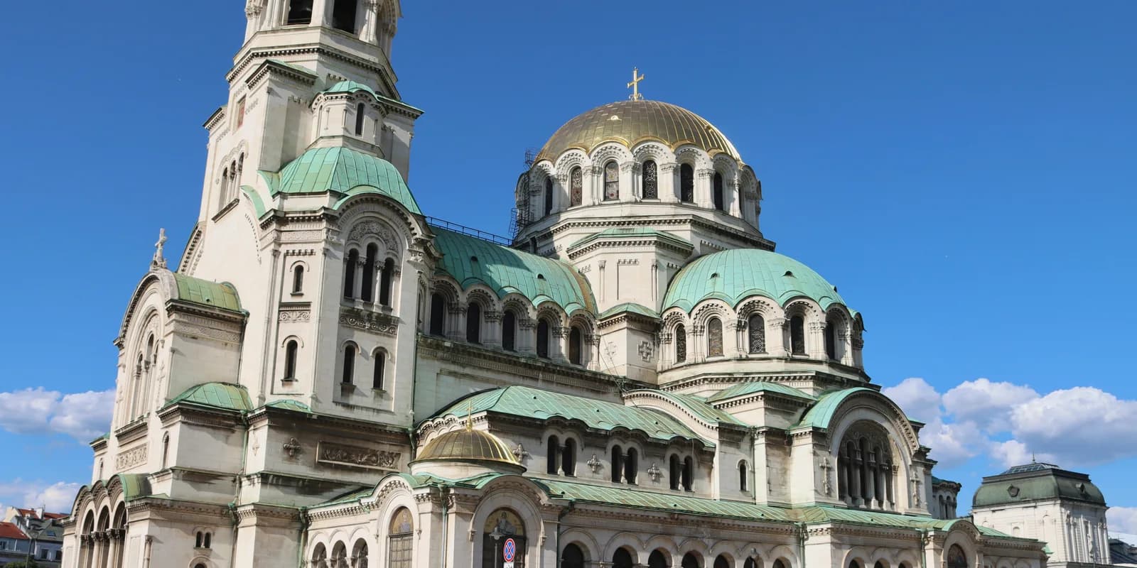 Alexander Nevsky Cathedral beneath a clear sky in Sofia